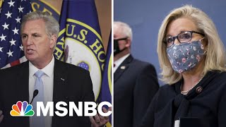 Axios: Kevin McCarthy Caught Criticizing Liz Cheney On Hot Mic | Katy Tur | MSNBC