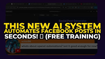 This NEW AI System Automates Facebook Posts in Seconds! 🤯 (Free Training)