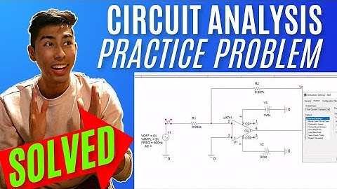 How to simulate the voltage output of an operational amplifier (opamp) | Network Analysis pre-lab 5