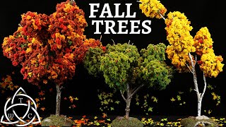 Easy Fall Trees for Dioramas and Tabletop Gaming