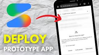 How To Deploy A Prototype App To Live Public URL From Google AI Studio