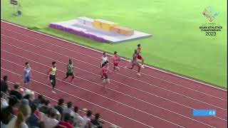 AZEEM FAHMI | 10.25s | FINAL 100M ASIAN ATHLETICS CHAMPIONSHIP 2023 BANGKOK THAILAND screenshot 5