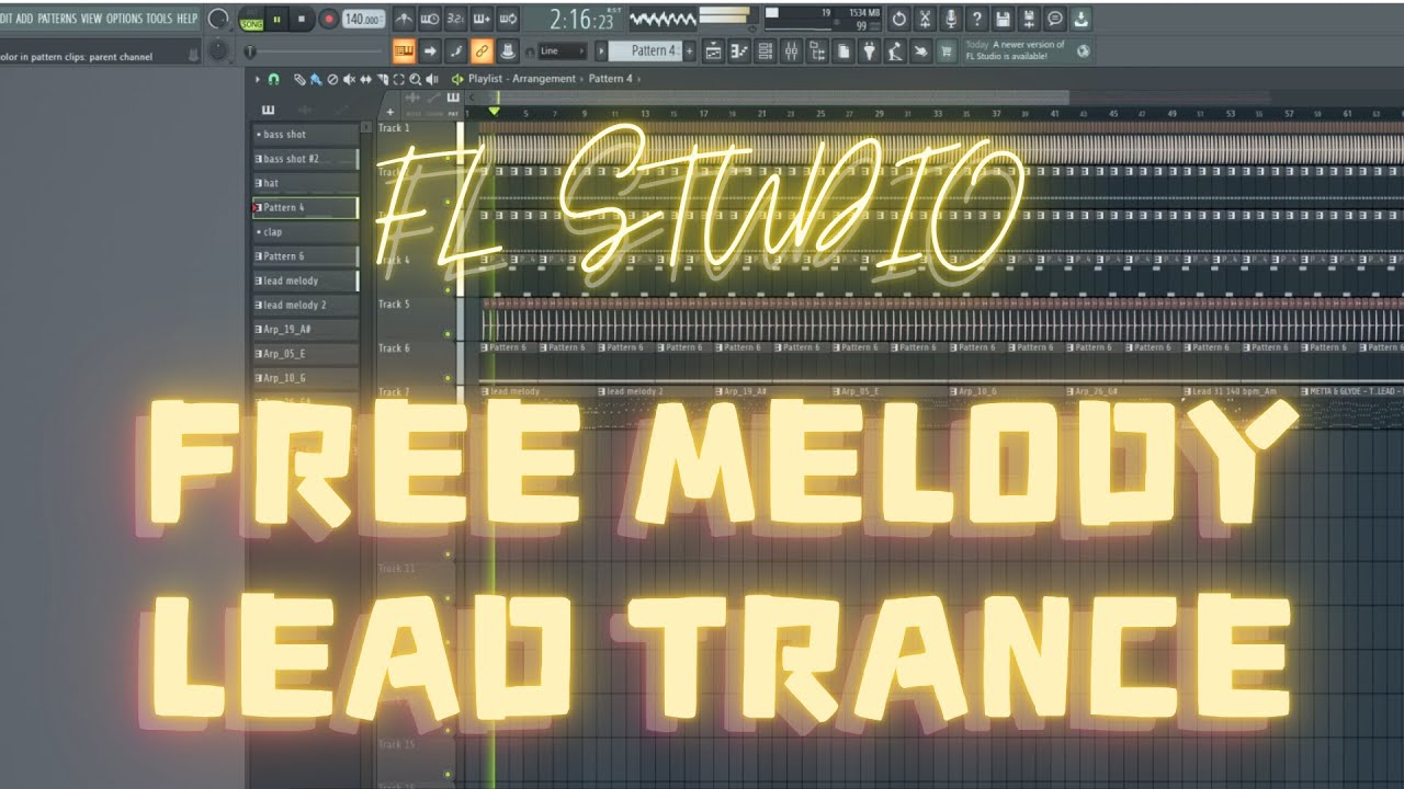Free 8 Melody Lead Trance [FREE FLP]