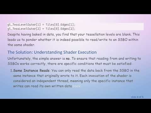 Understanding SSBO: Why You Can't Read/Write Within the Same Shader