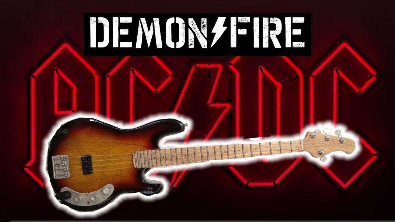 AC/DC DEMON FIRE - BASS - FULL Instrumental Bass Cover - YouTube