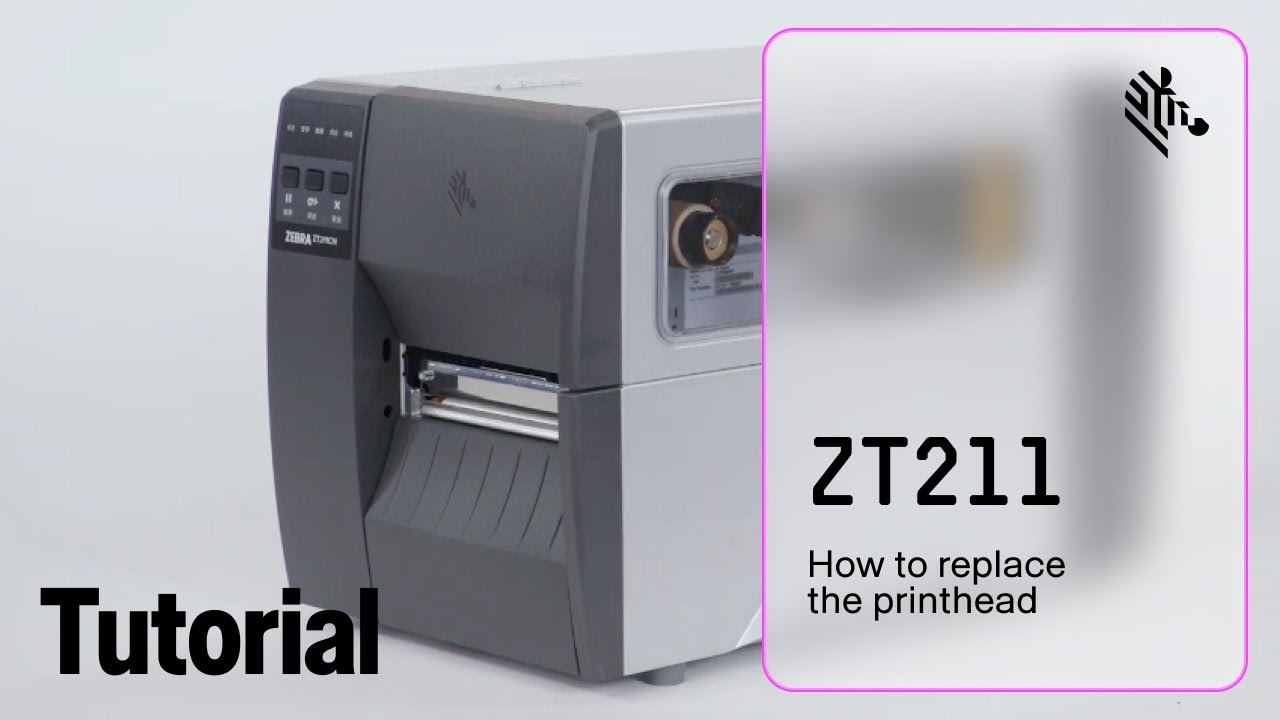 How to Replace the Printhead on a ZT211 Printer | Zebra - YouTube