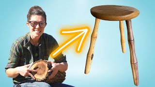 Building a Fancy Milking Stool // Woodworking