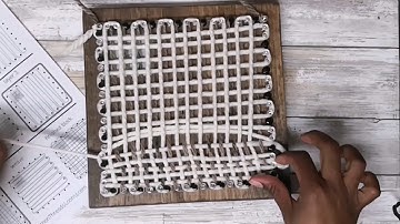 How to Weaving Pinloom Style w Guide