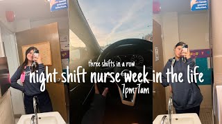 FIRST THREE NIGHT SHIFTS AS A NEW GRAD NURSE | pre/post shift debriefs