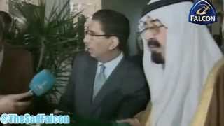 ممازحة الملك عبدالله مع المبتعثين في أمريكا في عام 2008 م