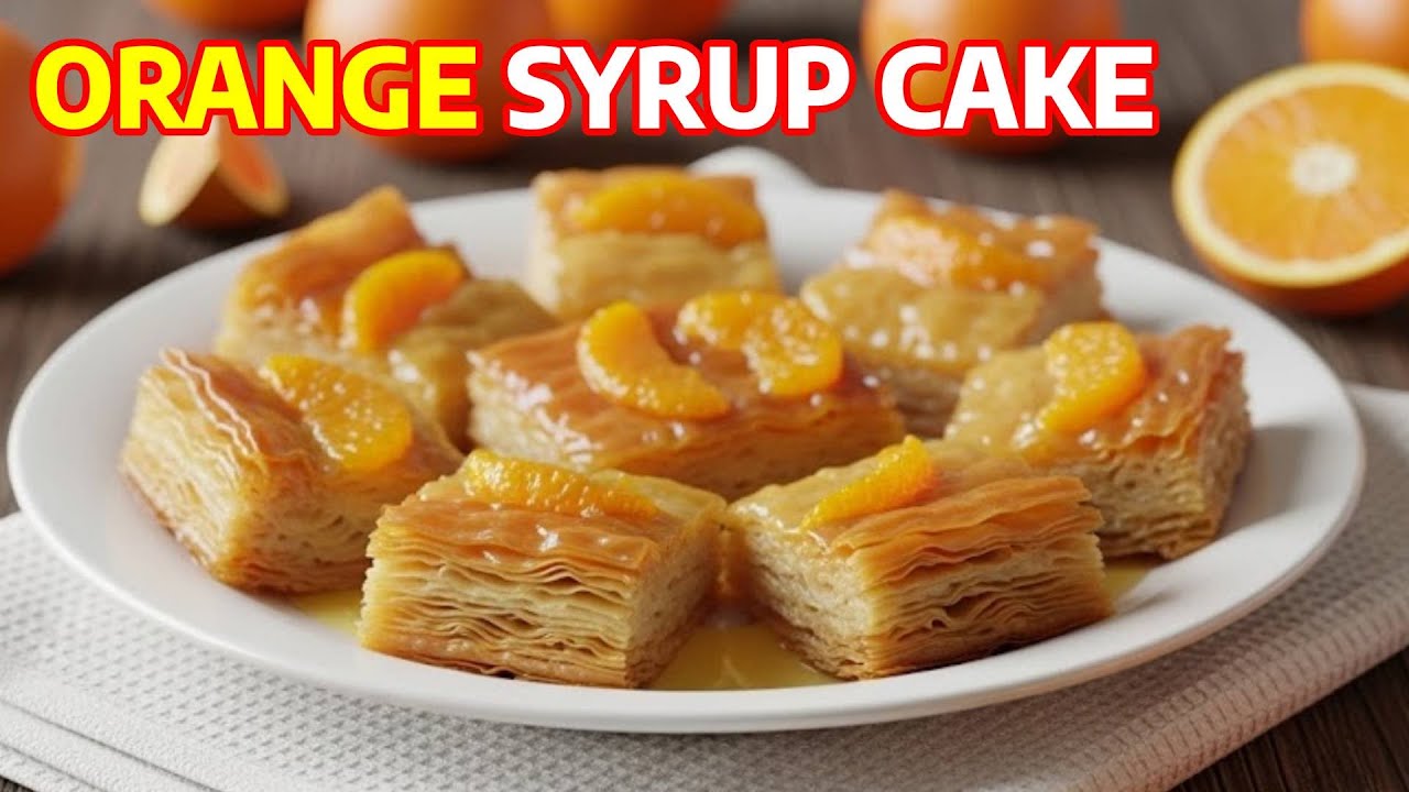 EASY Greek Orange Cake Recipe HOW To Make Portokalopita With Phyllo easy-greek-orange-cake-recipe-how-to-make-portokalopita-with-phyllo