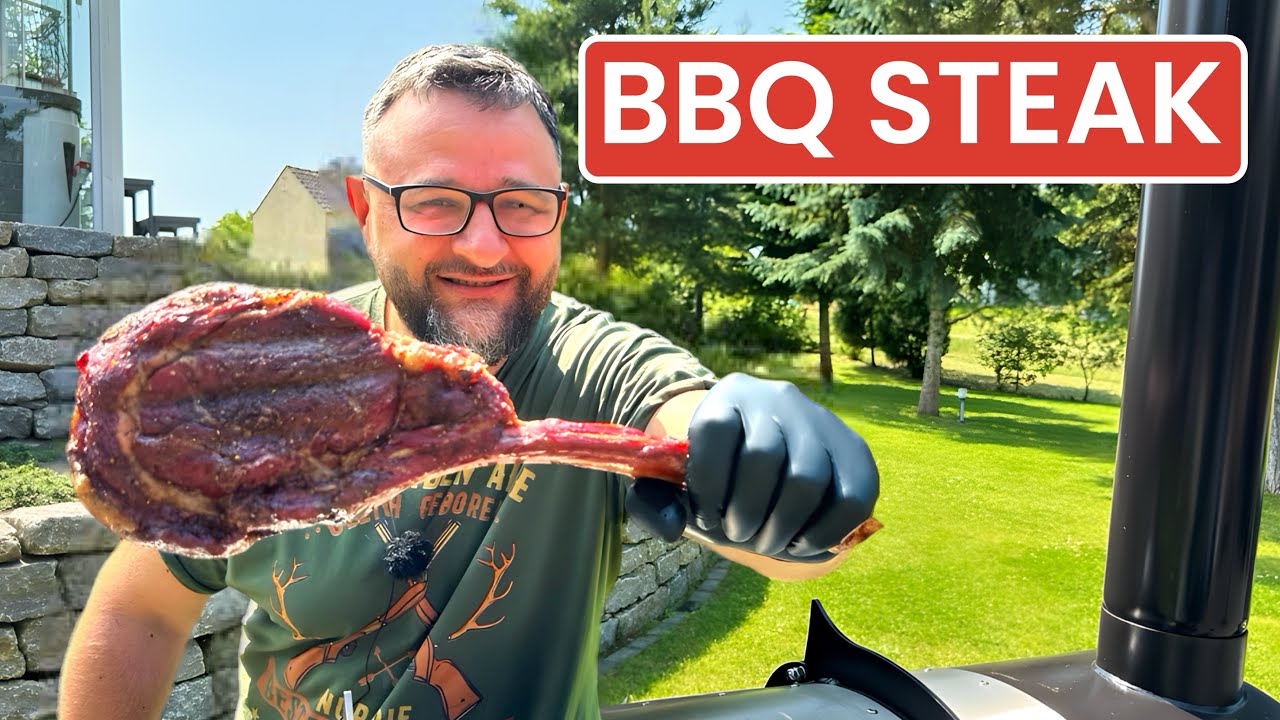 BBQ SMOKER TOMAHAWK STEAK GRILLEN --- Klaus grillt