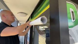 How to install Contra Vision® Perforated Window Film