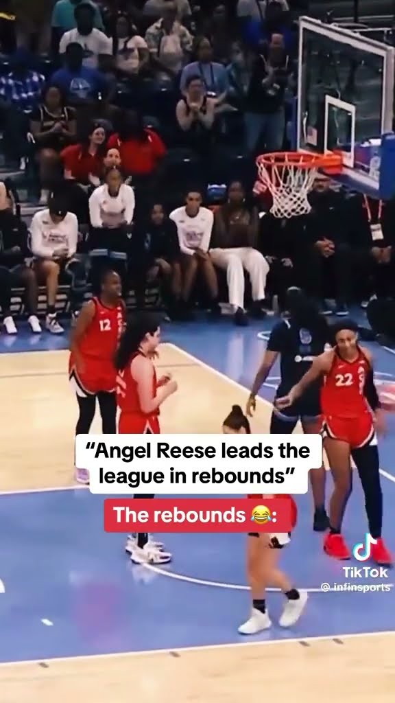 Leads the league in rebounds #hoodnews #angelreese #basketball #sports #rebounds #viralvideo #omg