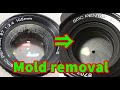 How to remove mold from a camera lens Disassembly PENTAX 2.4 /105mm camera hacks