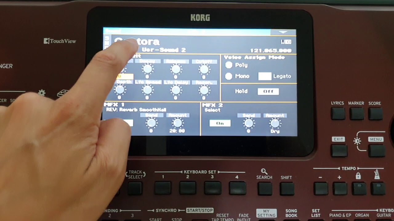 Korg PA - Ștergere tonuri dintr-un SET, eliberare memorie pe clapa