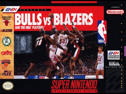 Bulls vs Blazers and the NBA Playoffs (Super Nintendo) - Game Play