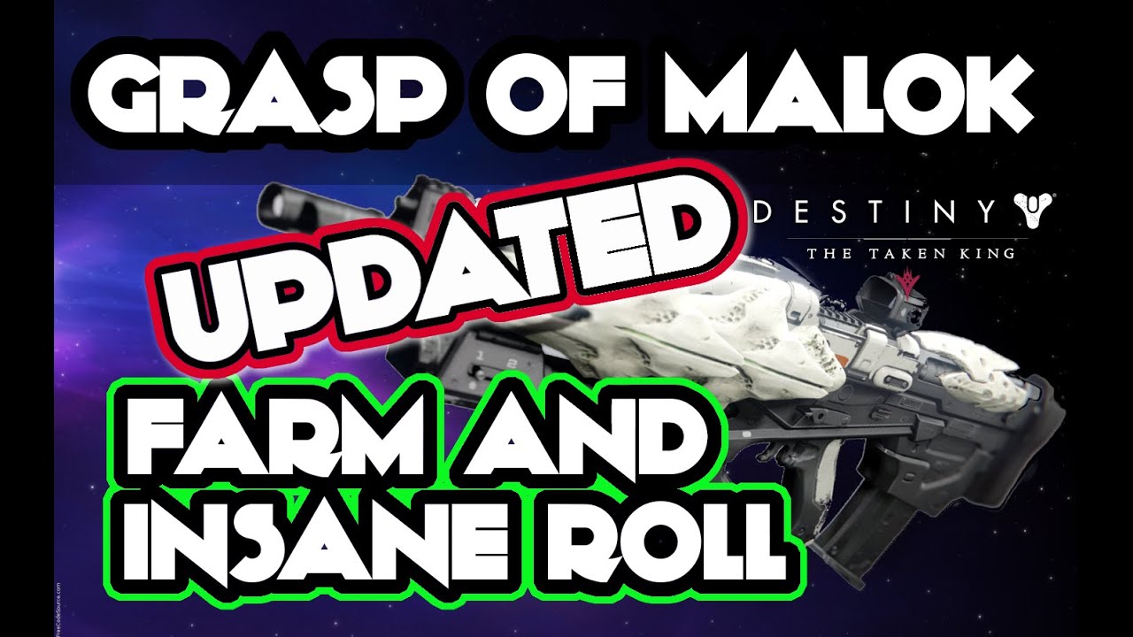 Destiny Grasp of Malok 20 Second Farm INSANE - THE FASTEST WAY TO FARM GRASP GUARANTEED!