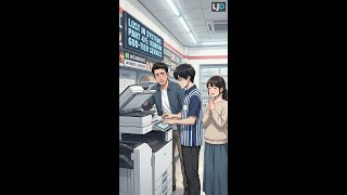 Conbini Copier Fails! Japanese x English B1 #shorts