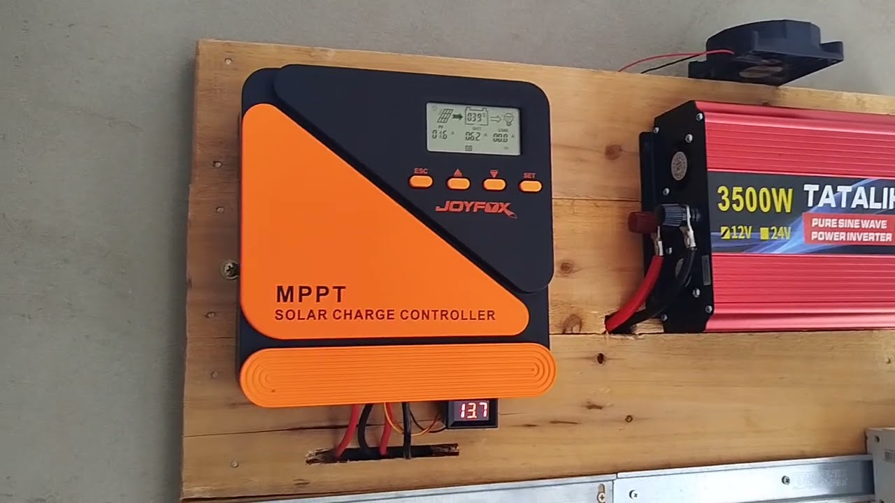 Sistema solar com Inversor Tatalikem 3500 tocando a casa Toda .