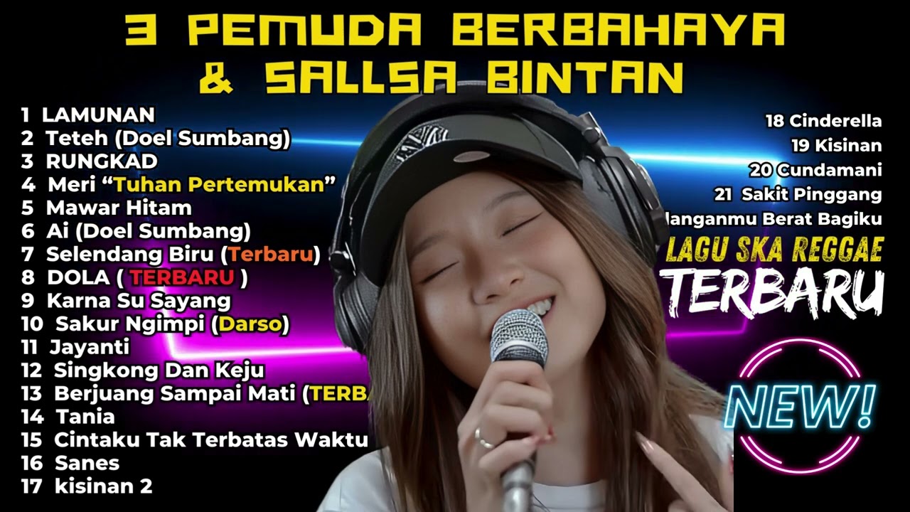 🔴 LAGU SKA REGGAE SANTAI TERBAIK SALLSA BINTAN FT 3PEMUDA BERBAHAYA | LAMUNAN - DENNY CAKNAN 🔴