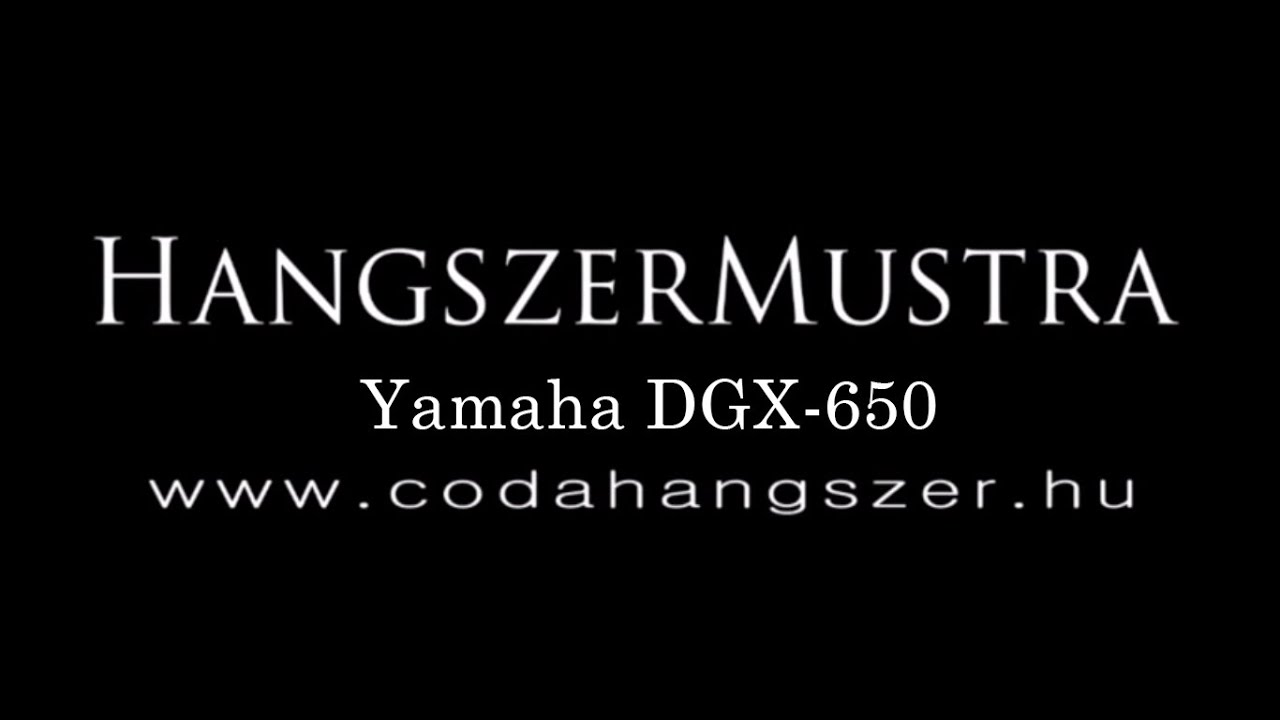 HangszerMustra - Yamaha DGX-650