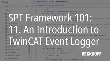 An Introduction to TwinCAT Event Logger | SPT Framework 101, part 11