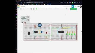 Contador 7493 con LEDs |0 - 15| - Tinkercad