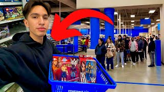 there was a huge line… To Look For WWE ACTION FIGURES!