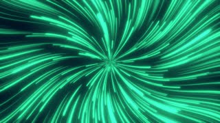 4K Glowing Green Rays Free To Use Motion Background
