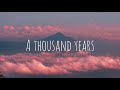 A Thousand years by Christina Perri lyrical song