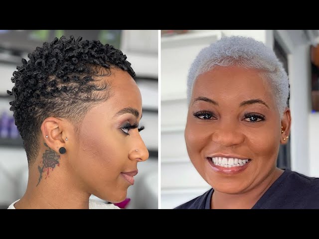 Shaved short chic pixie Bob haircuts for women - YouTube