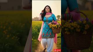 Elegant Desi Beauty in Punjabi Dress #love #fashionstyles #glamour #bollywood #aiart #shortsfeed