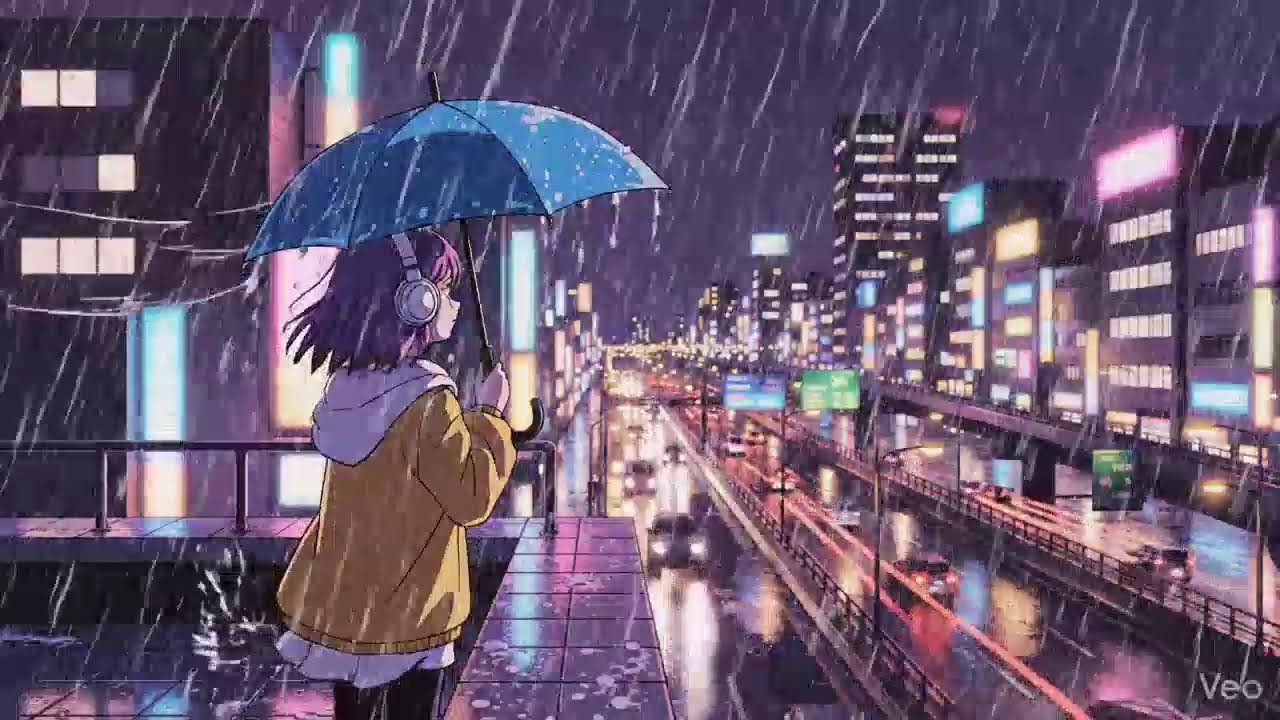 Late Night Rain 🌧️ Japanese City Lofi | Chillhop Vibes