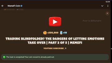 TRADING BLINDFOLDED? THE DANGERS OF LETTING EMOTIONS TAKE OVER I PART 2 OF 5 | MEMEFI NEW VIDEO CODE