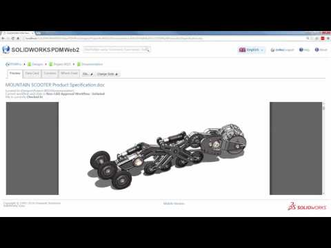 SOLIDWORKS 2017 PDM Web2 Viewing