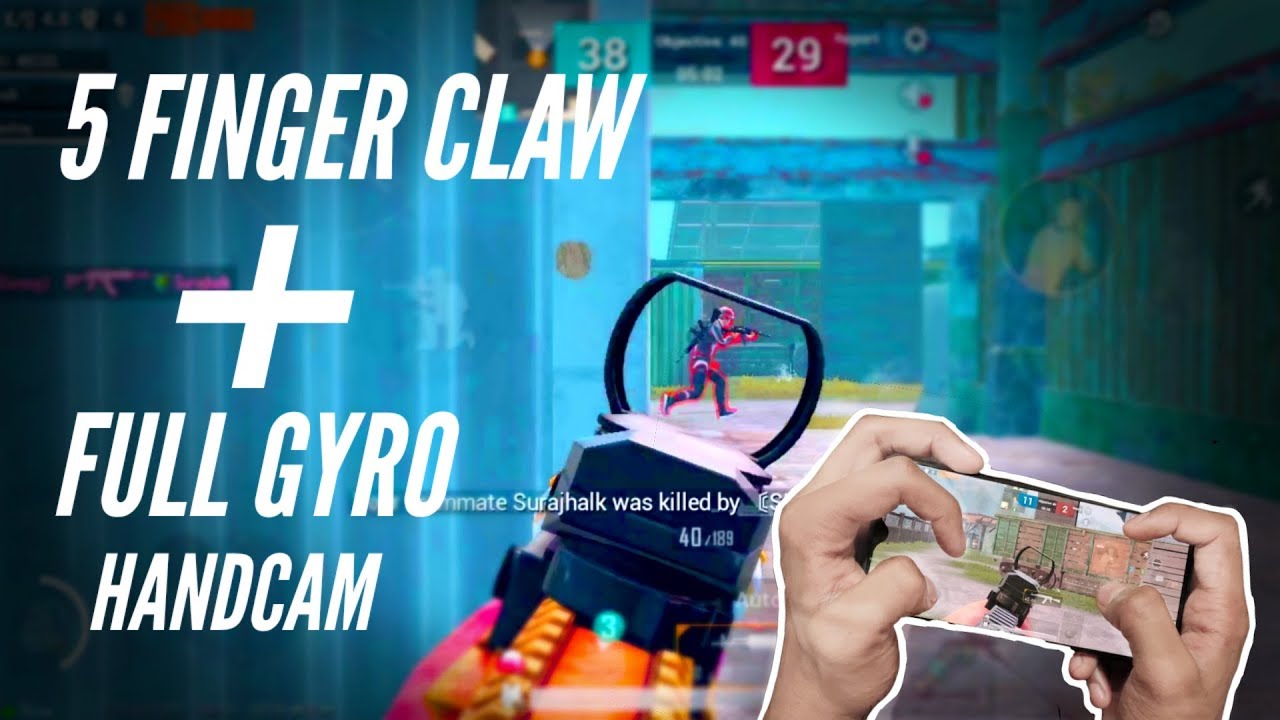 5 FINGERS CLAW + ALWAYS ON GYRO HANDCAM | ONE PLUS 7 | PUBG MOBILE ...