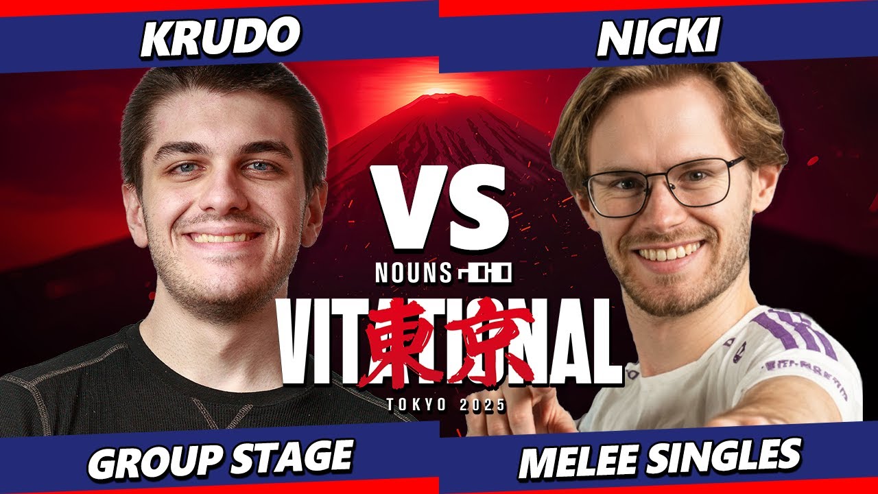 Nounsvitational 2025 - Krudo (Sheik) Vs. Nicki (Ice Climbers) Smash Melee - SSBM