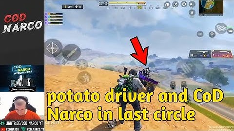 CoD Narco and potato driver in the last circle | CoD Narco found the funniest potato in Cod mobile
