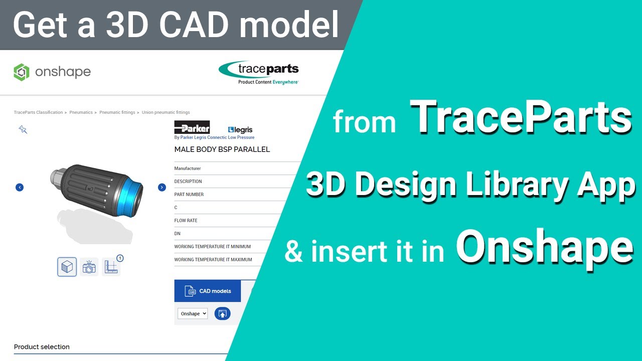 Traceparts Native Onshape App Adds Hundreds Of Millions Of Free Standard And Supplier Certified 3d Models To The First And Only Full Cloud 3d Cad System Traceparts Native Onshape App Adds Hundreds Of Millions Of Free Standard And Supplier Certified 3d Models To The First And Only Full Cloud 3d Cad System