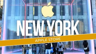 Inside Apple Store New York City