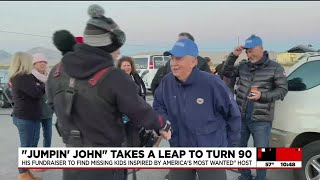 'Jumpin' John' goes skydiving in Las Vegas to celebrate 90th birthday