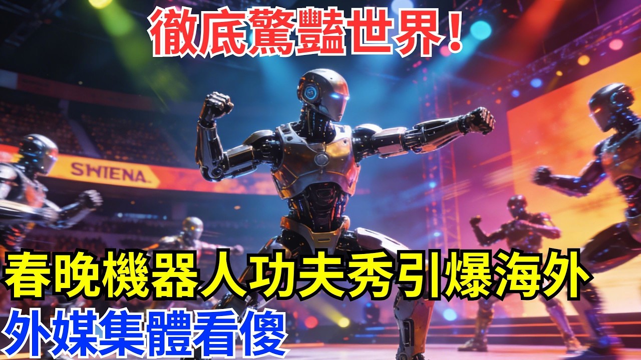 外媒集體破防！春晚機器人功夫秀引爆海外，Twitter120 萬討論：這是中國黑科技？#基建 #科技 #科普 #奇跡 #世界奇跡 #基建狂魔