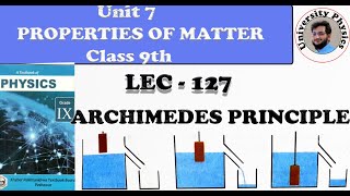 Archimedes's Principle | class 9th physics
