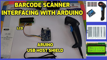 BarCode Scanner Interfacing with Arduino + USB Host Shield Module + 16x2 LCD Display