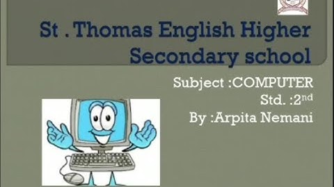 Std 2 # Computer # Ch 7