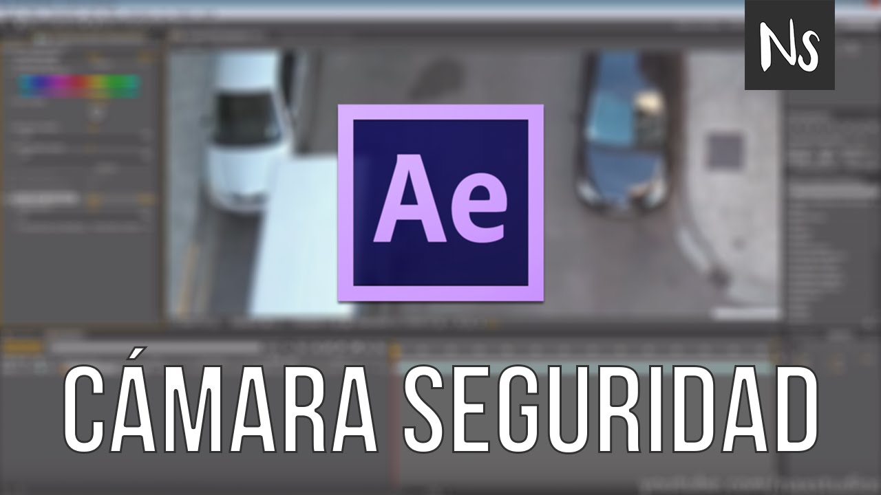 After Effects - Tutorial efecto cámara seguridad digital - YouTube