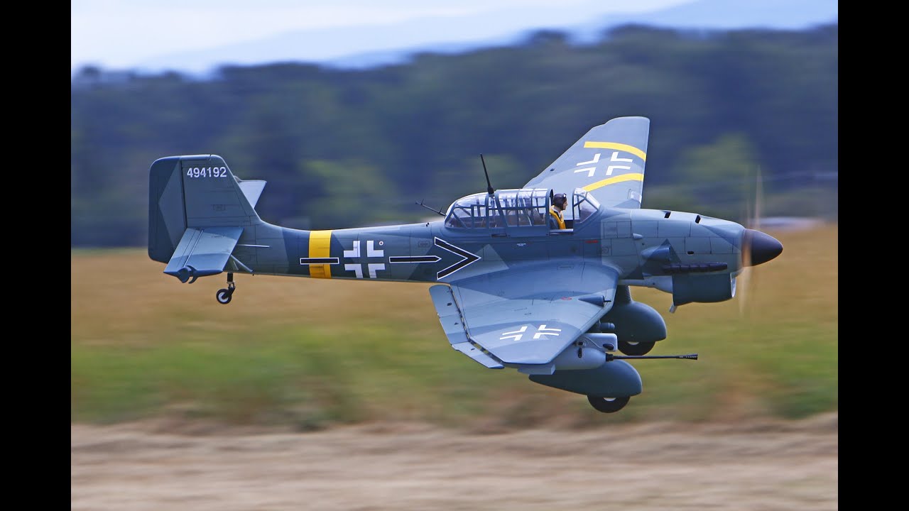 Robert's Phoenix Model Stuka Ju 87 61cc GasEP ARF RC Warbird Giant