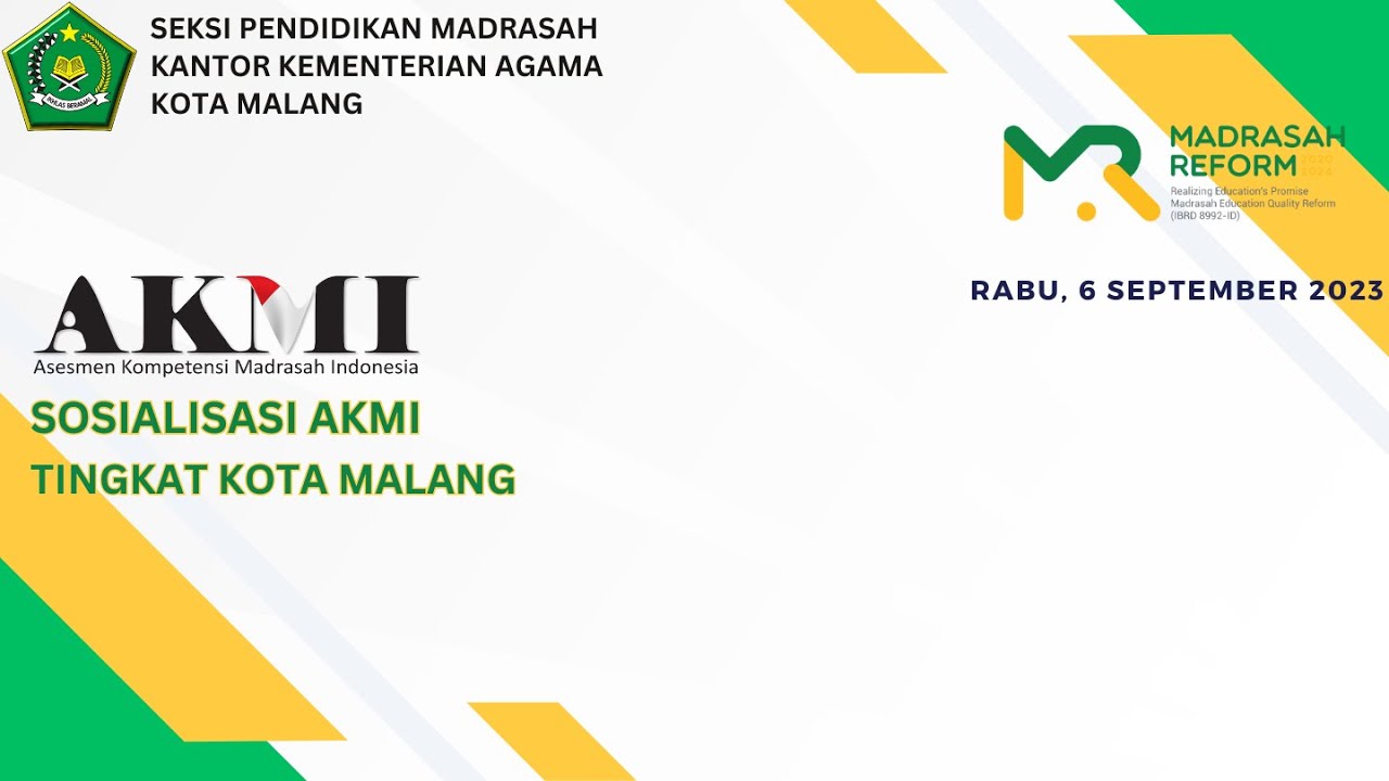 SOSIALISASI AKMI 2023-KEMENAG KOTA MALANG - YouTube