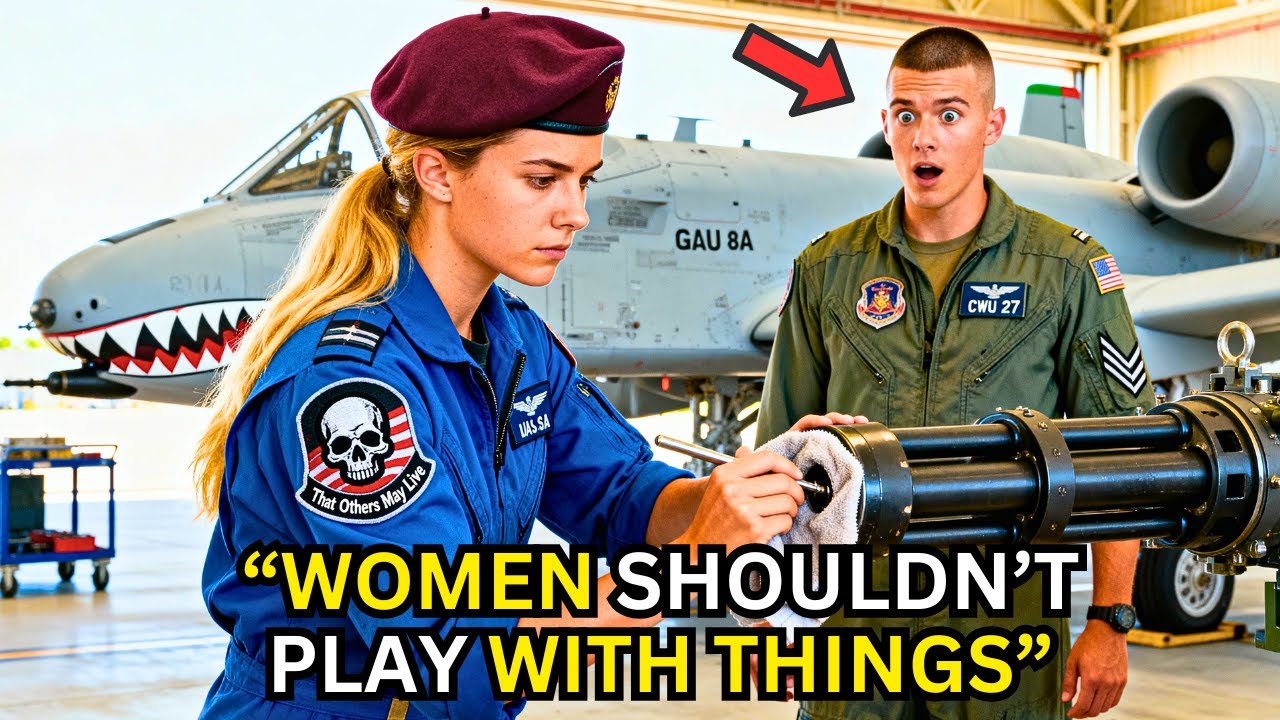 She Was Just Cleaning the A-10’s Cannon — Until the Crew Chief Saw the Patch and Froze